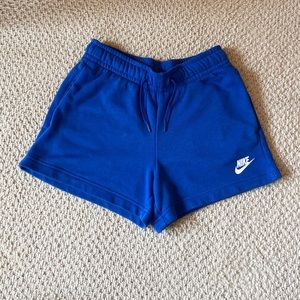 Blue Nike shorts